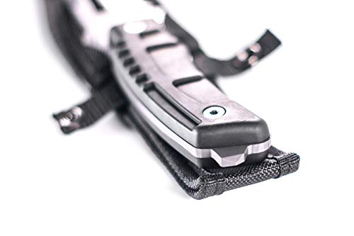 WEYLAND Fixed Blade Outdoor Survival Knife with Sheath, Full Tang Tactical Military Knife for Hunting, Camping, Hiking and Outdoor Bushcraft Work - Thumbnail 3