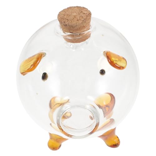 GARIOUANS Mini Pot Tirelire Cochon avec Bouchon Liège Petite Jarre de Rangement Décorative Mini...