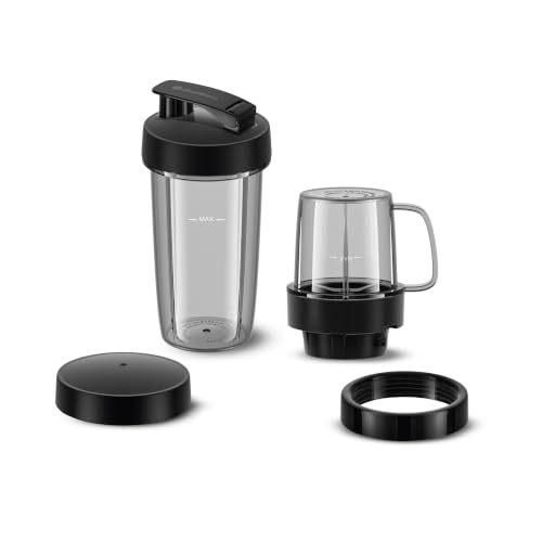 Image of Atomberg Blend and Carry Jar | 0.7 L Duo | 0.4 L Solo | Compatible with all Atomberg Mixer Grinders | Hands-Free Operation | Ideal for Shakes, Smoothies, Dips & Sauces | Shake. Sip. Store.