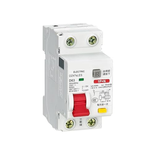 Disjoncteur DZ47sLES 1P+N C10A protection fuite et surtension