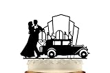 Gatsby Art Deco Couple Dancing Wedding Cake Topper Mr and Mrs