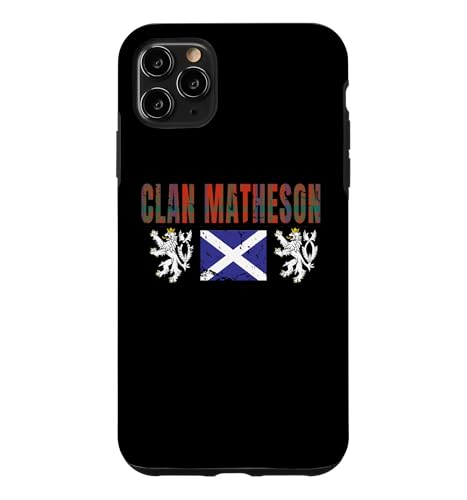 Clan Matheson Tartan Scottish Family Name Scotland Pride �X�}�z�P�[�X iPhone 11 Pro Max �p