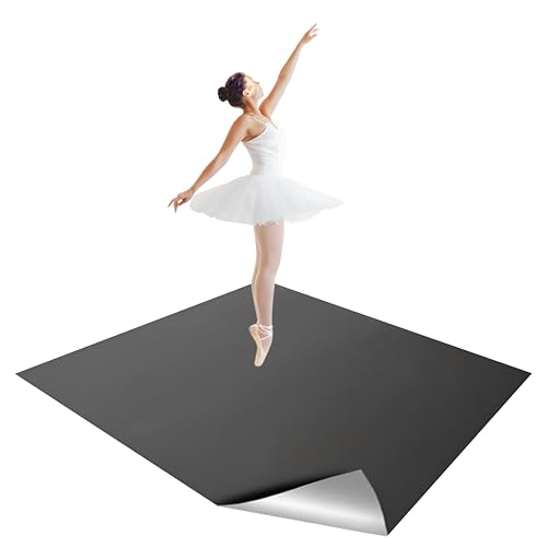 Gsmmatwin Portable Marley Floor 6.6 x 3.9 Dance Mat 1.5 mm Thick Vinyl Dance Floor Non-Slip Practice Mat for Ballet Jazz Home & Studio