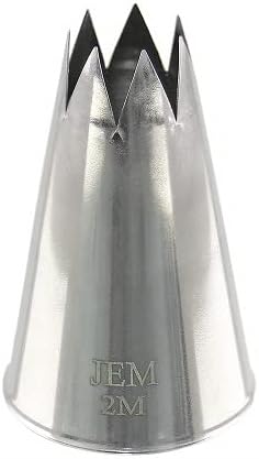 PME JEM Medium Open Star Savoy Piping Nozzle no. 2M, Silver