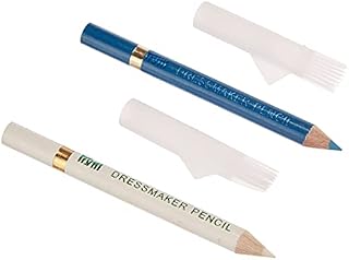 Prym PRYM_611626-1 Chalk Pencils + Brush White/Blue