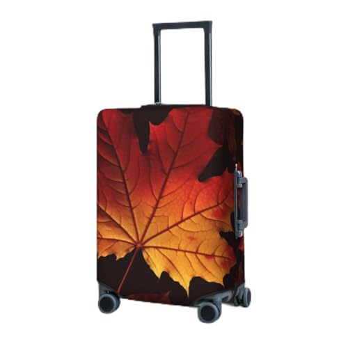 Travel Luggage Cover for Suitcase Elastic Suitcase Protector Fall Autumn Leaves Suitcase Covers Washable Suitcase Protective Cover Dust-proof Luggage Covers Fit 18-32 Inch Luggage
