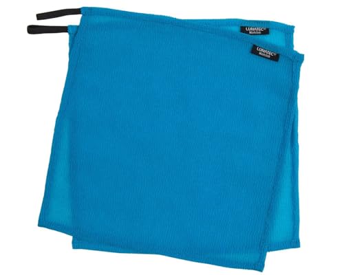 Lunatec Self-Cleaning Washcloth. A Camping & Travel Essential. Quick Drying Light Exfoliator Odor-Free & Lathers Great. (Blue 2pack)
