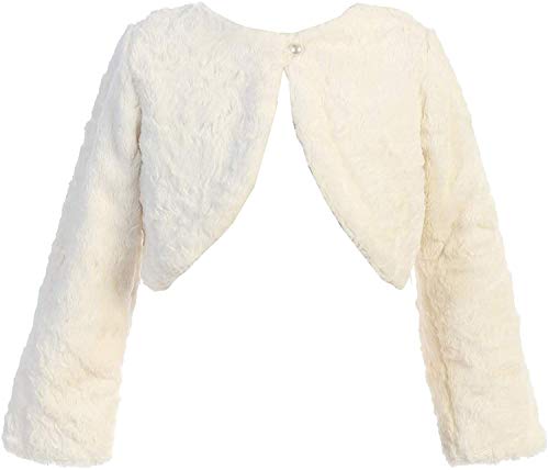 iGirlDress Girls Cozy Faux Fur Bolero Dress Jacket Sweater Shrug