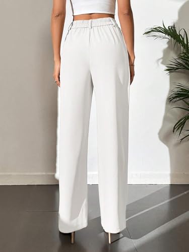 Image of Elendra Women Lycra - Bootcut Trousers Pant Wide Leg