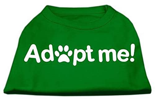 Mirage Pet Products Adopt Me Screen Print Shirt, Medium, Green #TOP27
