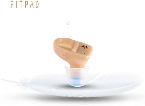FITPAD Hearing Ampilifier Noise Reduce Volume Control Personal Mini Sound Amplifier Battery Adjustable Audiologist Designed (Left)