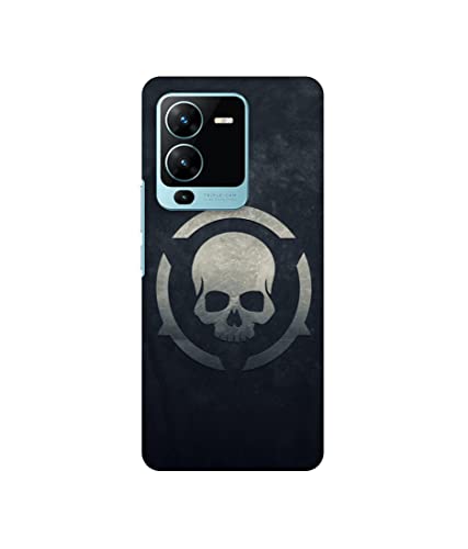 Image of Skull Pattern Print Design 3D Printed Hard Back Case Cover for Vivo V25 Pro 5G
