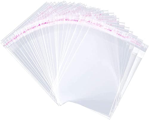 400 Pcs 2'' x 3'' Clear Resealable Cellophane Cello Bags Resealable Adhesive on Flap Self Sealing OPP Poly Bag Tiny Clear Self Seal Plastic Poly Bags for Jewelry Candies Cookies Decorative