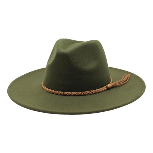 Generisch 2025 sombreros de sol para el ocio al aire libre. Gran ala. Elegante sombrero de sol para cualquier época del año. Sombrero de sol ajustable 51, Verde militar., talla única