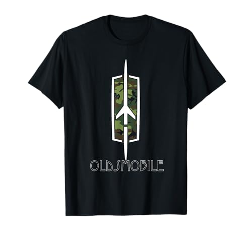 Oldtimer Show Vintage Oldsmobile Camouflage Rockets Logo T-Shirt