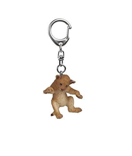 Papo 02202 Sleutelhanger Jonge Leeuw op de rug, unisex kinderen