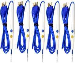 Laparoscopic Electro surgical Control Cautery Pencil for Electrocautery Generator Unit Hospitals Disposable Cautery Pencil Laparoscopy Urology Instrument Accessories 5 Piece-image-16
