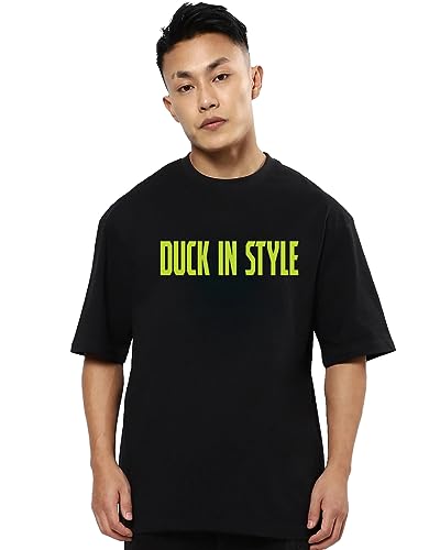 Image of Mens Oversized Printed Half Sleeve Branded Cotton T-Shirt for Mens || Back Printed t Shirts for Men || Oversized t Shirts for Men