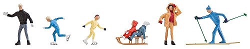 Preisvergleich Produktbild Faller S-H0 0283 - Winterfiguren, Zubehör für die Modelleisenbahn, Modellbau