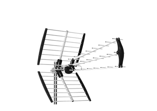 Tecatel Antena Julius Triple Plegable UHF G= 18dB LTE 700 Negra