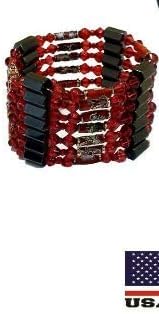 Bracelet, Unisex Hematine (manmade) Gemstone Plus Size Wrap Necklace,Bracelet or Anklet - 36" +GIFT BAG