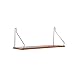 XYSQWZ Scaffali galleggianti in Legno massello Bordo di stoccaggio fissato al Muro Scaffale Appeso Decorativo per Libro di fioriere Varie (40 cm)