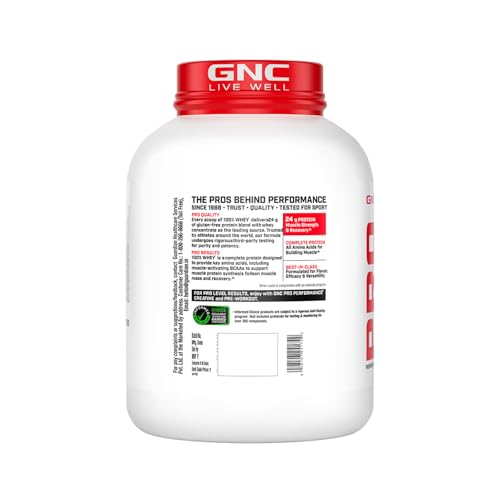 Image of GNC Pro Performance 100% Whey Protein | New Formula with No Maltodextrin | 24g Protein |DigeZyme For Faster Absorption | Isolate & Concentrate Blend & Low Carb | Chocolate Supreme (1.81Kg)