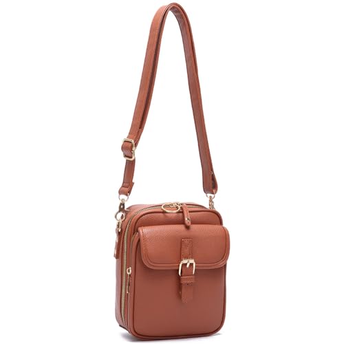 Urvashi Crossbody Leather Bag,Anti Theft Urvashi Cross Body Bags for Women with 10 Card Rfid