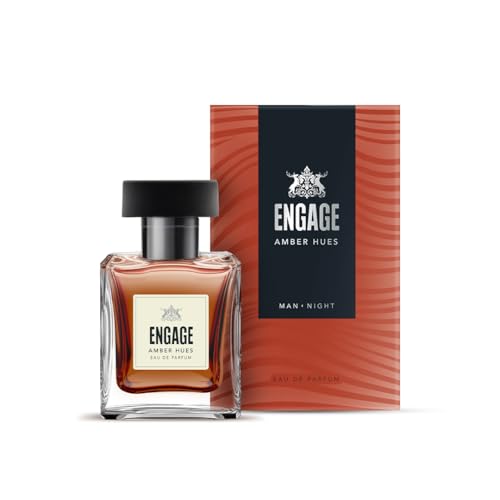 Image of Engage Amber Hues Eau De Parfum for Man 50ml | Long Lasting Perfume| Premium EDP| Perfume for Man|Amber, Warm, Woody | Skin Friendly | No Paraben | No Silicones| Dermatogically Tested| Gift for Men