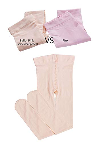 Chung Toddler Little Girls Footed Dress Ballet Dance Legging Light, 3Pk Ballet Pink, 5-7Y #TOP2