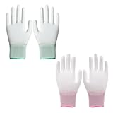 ZEACCT 2 Paare Hitzeschutz-Handschuhe für das Haarestyling, mit Wärmeisolierung zum Schutz vor Verbrennungen beim Umgang mit Glätteisen, Lockenstab und Stylinggeräten.