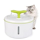 🌱2L GRAN CAPACIDAD: Con una capacidad de 2L, la fuente de agua para gatos es ideal para mascotas pequeñas y medianas. Aunque no estés en casa, la fuente puede permitir que tu gato pase varios días sin falta de agua.