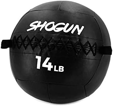 Shogun Sports Soft Wall Ball. Durable Medicine Ball for Strength, Conditioning, Cardio and Cross Training. Ideal for Wall Balls, Lunges, Partner Toss, Twists. Available in (10, 14, 20 LB)