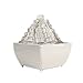Kreatywne i świeże wodospady fontanny blatu, nawilżacz fontanny na pulpit do domu salonu i biura Garden fountain Fountain Acessories (Color : White, Rozmiar : USB plug)