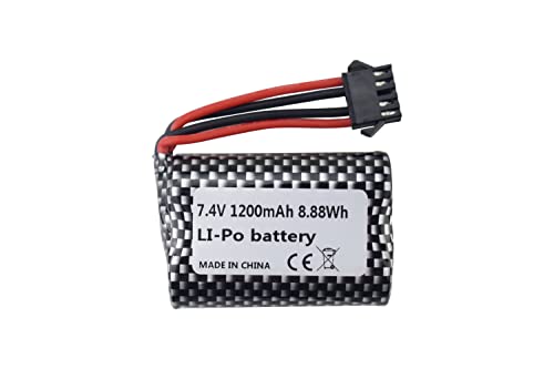 Sea Jump Accessories 2Pcs 7.4V 1200Mah Lithium Battery For R208 R308 2008 R206 Rc Remote Control Boat Battery High Speed Boat Model Accessories #TOP2