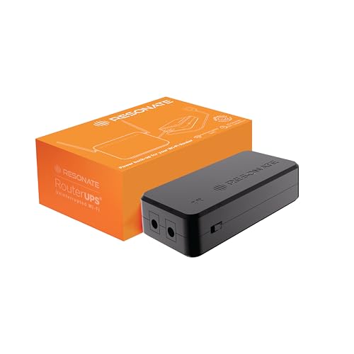 Image of RESONATE RouterUPS Micro | Original Router UPS for 12V WiFi Router & Modem | Uninterrupted Power Backup Upto 4 Hours During Powercut | Compact Mini UPS with Intelligent Charging