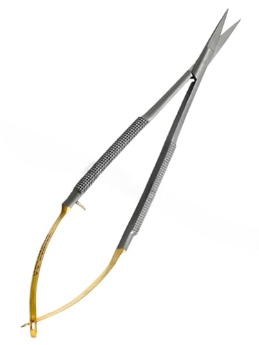 NEW GERMAN STAINLESS Castroviejo Micro Scissors STRAIGHT SURGICAL DENTAL EYE INSTRUMENTS (A+ QUALITY)