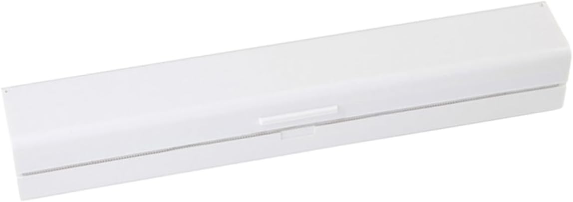 White PP Plastic Wrap Cutter Box Dispenser for Kitchen Storage