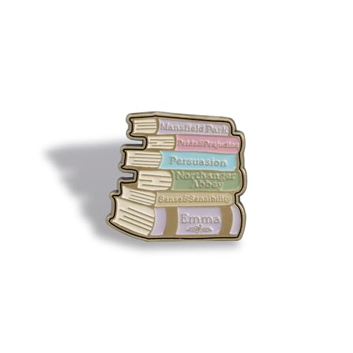 Half Moon Bay Jane Austen Enamel Pin Badge - Jane Austen | Enamel Pin Badge | Collectors Pin | Lapel Pin | Gift for Fans | Official Licensed Merchandise