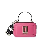 Karl Lagerfeld Paris Simone Solid Top Zip Crossbody, Fuchsia