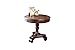 Ashley Furniture Signature Design - Brookfield Old World Rustic End table - European Style - Round - Dark Brown