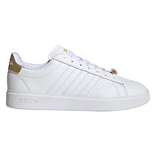 adidas Grand Court 2.0, Zapatillas Deportivas Mujer, FTWR White FTWR White Gold Met, 38 2/3 EU