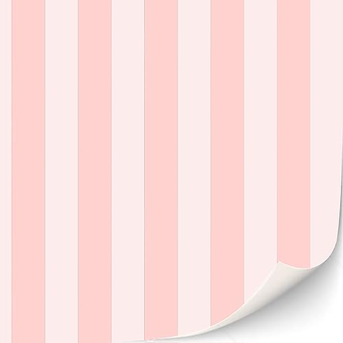 3 Sheets Self-Adhesive Wallpaper for Dollhouses Scale 1:12 Modern Wallpaper Art Deco Wallpaper Artdeco Wallpaper (Pink Stripes)