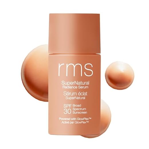 RMS Beauty Supernatural Radiance Serum SPF 30 - Lightweight Hydrating Facial Sunscreen with Antioxidants Natural Glow Enhancer Broad Spectrum UVA/UVB 1 oz