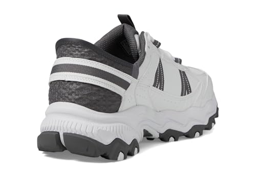 Skechers Men's Stamina at Hands Free Slip-in Sneaker,White/Gray,6.5