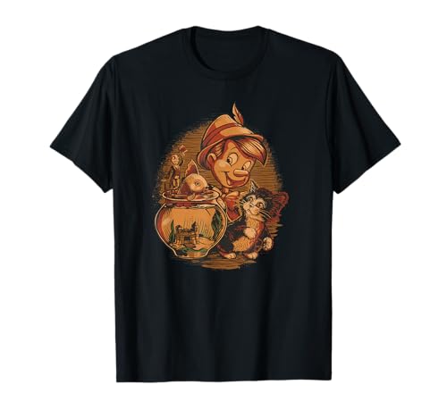 T-shirt Pinocchio Jiminy Cricket Figaro Cleo vêtement Disney