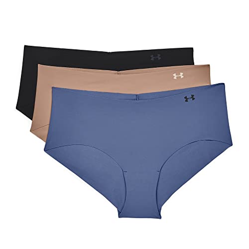 Image of Under Armour Women's Deprecated-3-pack Pure Stretch No Show Hipster Underwear, All-day Comfort Fit & Ultra-soft