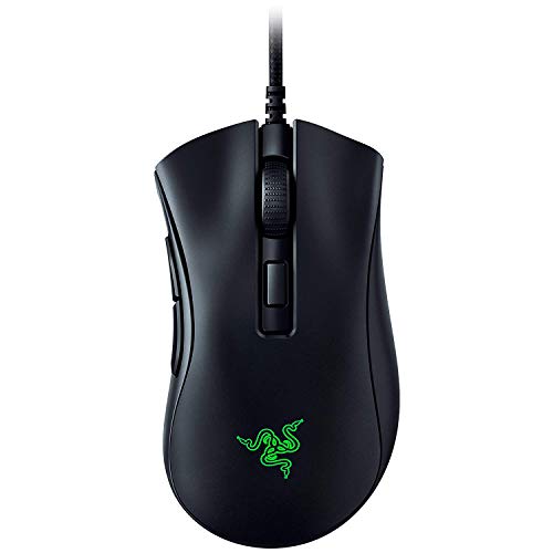 Razer DeathAdder V2 Mini ゲーミングマウス 小型 軽量62ｇ 滑り止めグリップテープ付属 8500DPI 6ボタン 右手エルゴノミック形状 光学スイッチ 柔らかい布巻ケーブル Chroma RGB 対応 【日本正規代理店保証品】 RZ01-03340100-R3M1