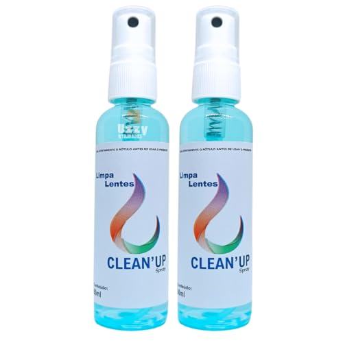 KIT 2 LIMPA LENTES E TELAS 120ML MULTIUSO TV COMPUTADOR CELULAR ÓCULOS