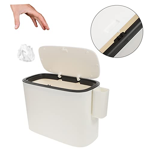 Bote de Basura Portátil Cabilock Blanco Rectangular miniatura 3